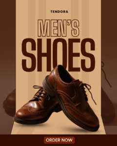 Brown Modern Men's Shoes Instagram Post