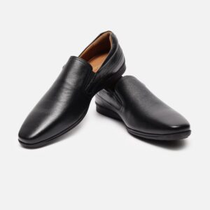 Men Black Slip Ons